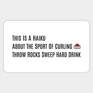 Curling Haiku Magnet